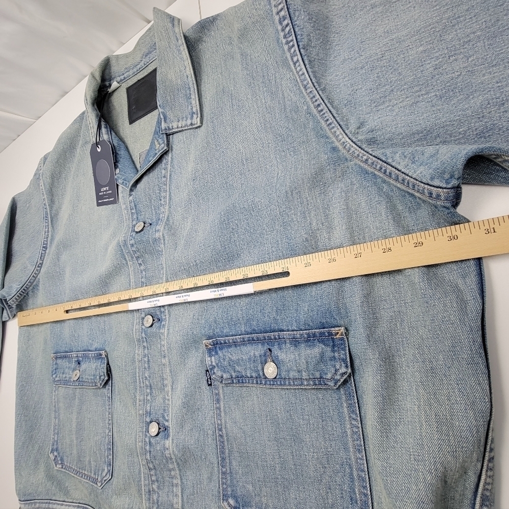 Levi’s Japanese Denim Utility Trucker Jacket Mens XXL Made In Japan A71500003 - Picture 8 of 13